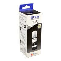 Epson 108 Ecotank Black Ink Bottle 70ml, 2100 Photos