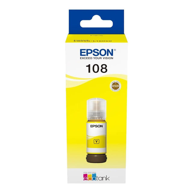 Epson 108 Ink Bottle Yellow 70ml for L8050 / L18050