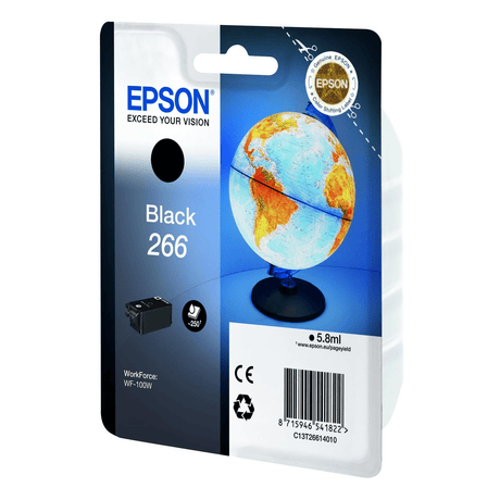 Epson 266 Globe Single Black Ink - WF-100W