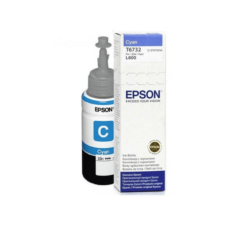 Epson 673 Ink Bottles Cyan 70ml EcoTank L800  /810 / 850 / 1800