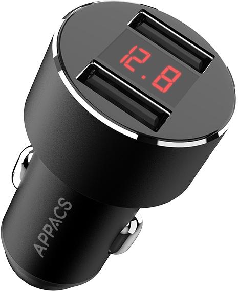 Appacs Dual Port Car Charger with LED