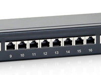326424 Premium 24-Port Cat.6 Shielded Patch Panel, Black