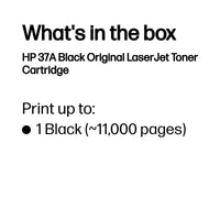 HP 37A Black Original LaserJet Toner Cartridge 11 000 pgs - Image 3