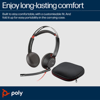 HP POLY 5220 Stereo USB-A Wired Black Headset - Image 4