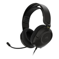 HS35 v3 Carbon Gaming Headset; Universal 3.5mm connectivity; PC;MAC;Playstation;Mobile; Flexible omni-directional microphone -