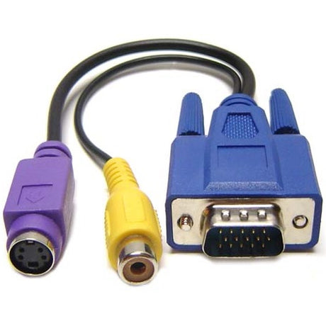 VGA TO 1X RCA Yellow, 1X Svideo