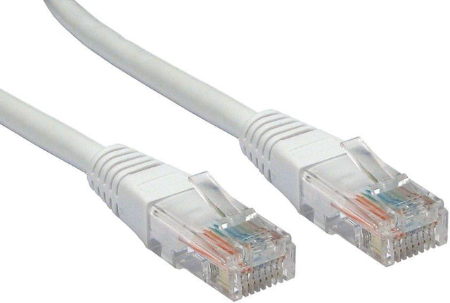 1MTR CAT6 FLYLEAD  LIGHT GREY