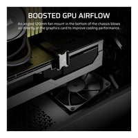 Corsair 3200D RS Mid-Tower PC Case Black 3x RS120 Fans 375mm GPU Clearance 360mm Radiator - Image 5