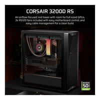 Corsair 3200D RS Mid-Tower PC Case Black 3x RS120 Fans 375mm GPU Clearance 360mm Radiator - Image 3