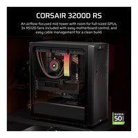 Corsair 3200D RS Mid-Tower PC Case Smoke 3x RS120 Fans 375mm GPU Clearance 360mm Radiator - Image 4