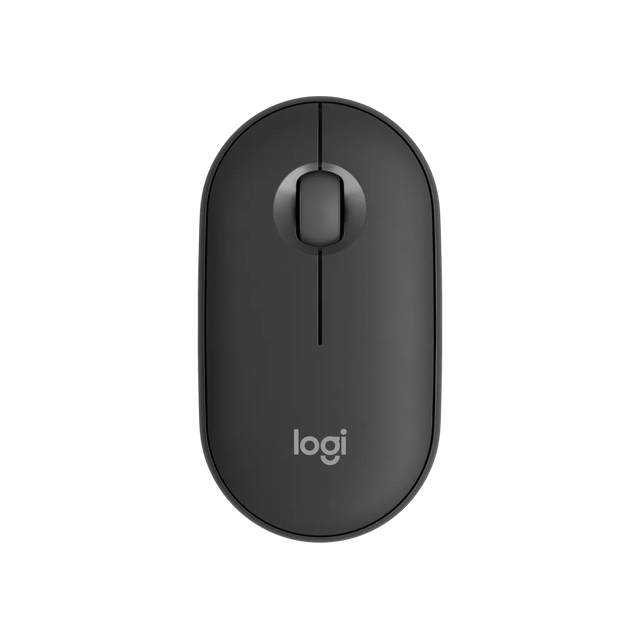 Logitech Pebble Mouse 2 M350s Wireless Ambidextrous Mouse Graphite Bluetooth RF