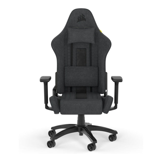 Corsair TC100 RELAXED Gaming Chair Black Grey Soft Fabric