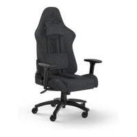 Corsair TC100 RELAXED Gaming Chair Black Grey Soft Fabric - Image 5