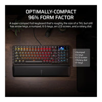 Corsair VANGUARD 96 Wired Mechanical Gaming Keyboard MLX Fusion Switches 8000Hz 96% Layout Black - Image 4