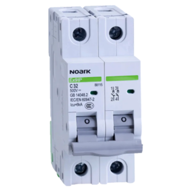 Chint EX9IP 2-Pole 63A Solar PV DC Circuit Breaker 500V