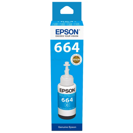 Epson 664 Ink Bottle Cyan EcoTank Original 70ml Single-pack