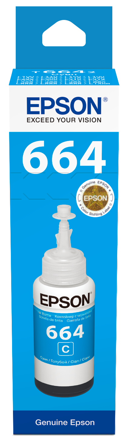 Epson 664 Ink Bottles Cyan 70ml EcoTank L565 Printer