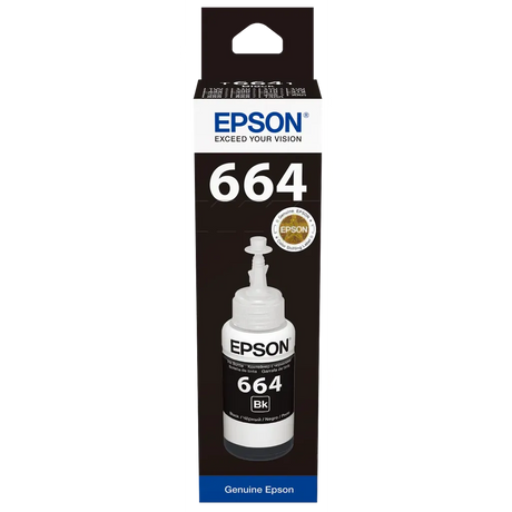 Epson 664 Ink Bottle Black EcoTank Original 70ml Single-pack