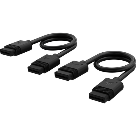 Corsair iCUE LINK Cable, 2x 200mm with Straight connectors, Black