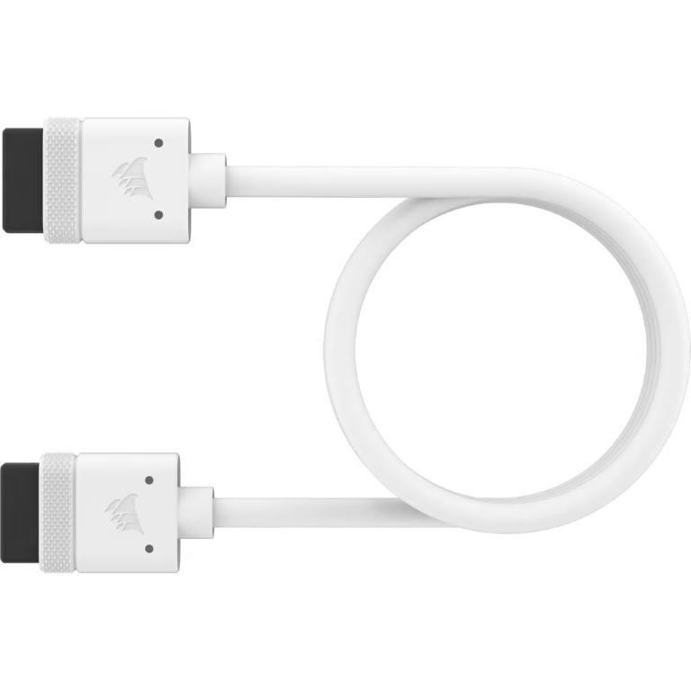 Corsair iCUE LINK Cable; 1x 600mm with Straight connectors; White