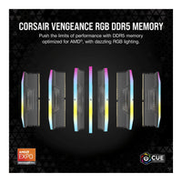 CORSAIR VENGEANCE RGB DDR5 16GB (1 x 16GB) DDR5 6000 CL38-48-48-96 1.35V Intel XMP & AMD EXPO - GREY