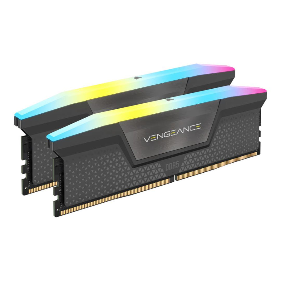 CORSAIR VENGEANCE RGB DDR5 16GB (1 x 16GB) DDR5 6000 CL38-48-48-96 1.35V Intel XMP & AMD EXPO - GREY