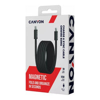 CANYON cable OnWire 60MG C-C 60W Magnet Braided 1m Black - Image 4