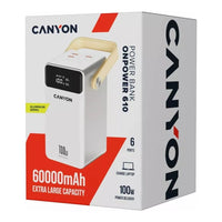 CANYON power bank OnPower 610 metal 60000 mAh PD100W White - Image 4