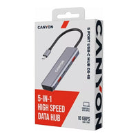 CANYON hub DS-18 5in1 USB-C Grey - Image 4