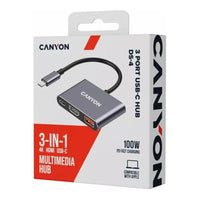 CANYON hub DS-4 3in1 USB-C Grey - Image 4