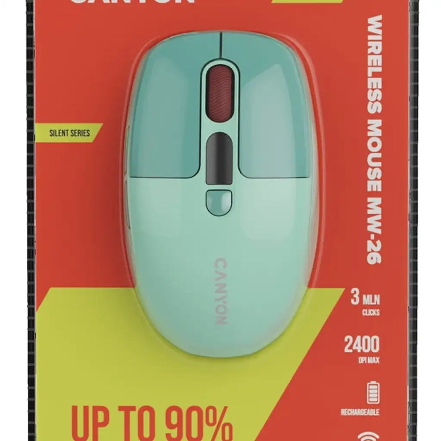 CANYON mouse MW-26 LCD Silent Dual Mode Wireless Green