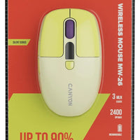 CANYON mouse MW-26 LCD Silent Dual Mode Wireless Yellow - Image 2