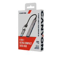 CANYON hub DS-02 4in1 USB-A/C Grey - Image 2