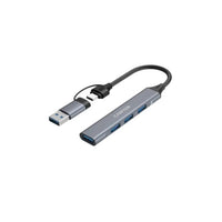 CANYON hub DS-02 4in1 USB-A/C Grey - Image 3