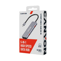 CANYON hub DS-18 5in1 USB-C Grey