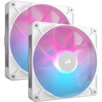 Corsair iCUE LINK RX140 RGB 140mm PWM Case Fan 2-Pack 1700 RPM (White) - Image 4