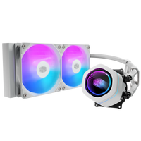 Cooler Master MasterLiquid Core NEX 240 AiO CPU Cooler White ARGB Dual 120mm Fans LGA1851 AM5 - Image 4