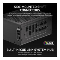 Corsair HX1000i SHIFT 1000W Cybenetics Platinum Fully Modular ATX PSU iCUE LINK Side-Mount - Image 3