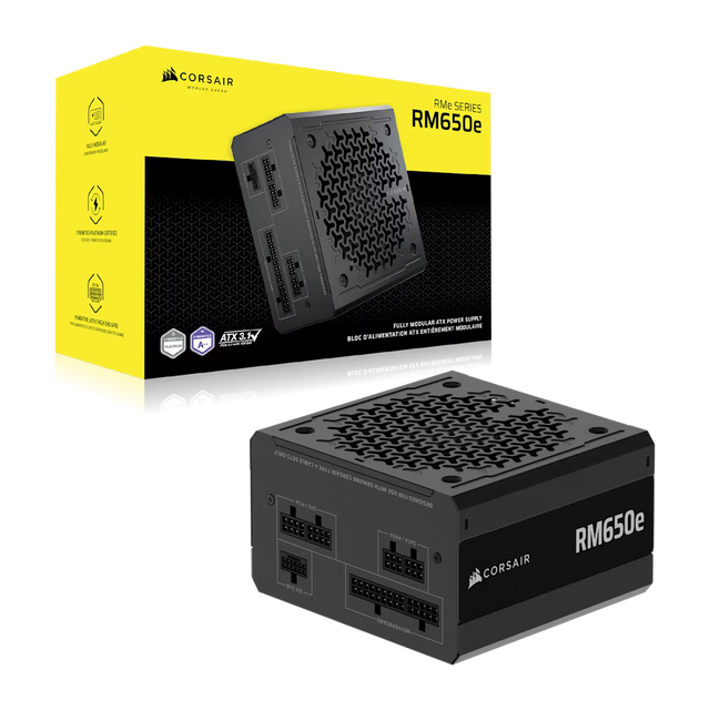 Corsair RM650e 650W 80 PLUS Gold Fully Modular ATX Power Supply ATX 3.1 PCIe 5.1
