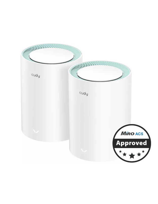 Cudy Dual Band 1200Mbps WiFi 5 Gigabit Mesh 2 Pack | M1300 (2-Pack)