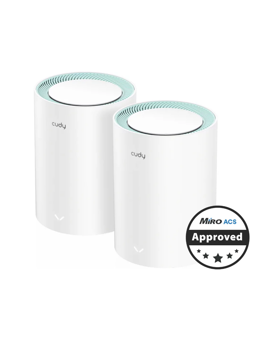 Cudy Dual Band 1200Mbps WiFi 5 Gigabit Mesh 2 Pack | M1300 (2-Pack)