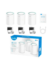 Cudy Dual Band 1200Mbps WiFi 5 Gigabit Mesh 3 Pack | M1300 (3-Pack) - Image 3