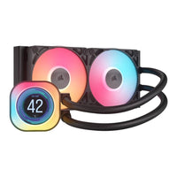 Corsair iCUE LINK TITAN 240 RX LCD 240mm AIO Liquid CPU Cooler Dual 120mm Fans Black - Image 4