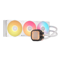 Corsair iCUE LINK TITAN 360 RX LCD AIO Liquid CPU Cooler 360mm 3x 120mm Fans LGA1851 AM5 (White) - Image 2