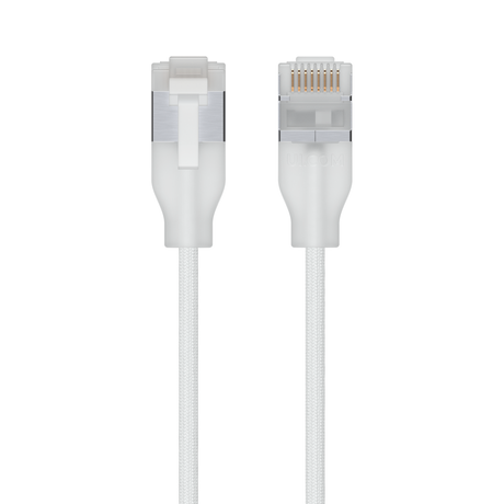 Ubiquiti UniFi UACC-Cable-Patch-EL-C6A-8M-W Premium Patch Cable Ultra-thin braided