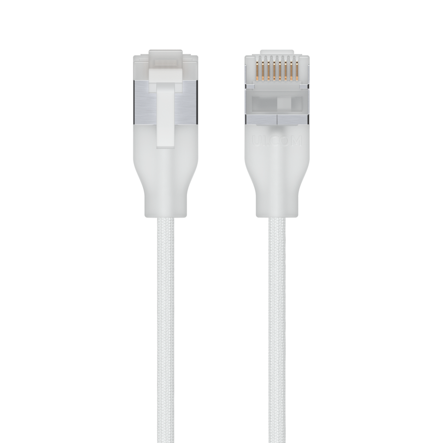Ubiquiti UniFi UACC-Cable-Patch-EL-C6A-8M-W Premium Patch Cable Ultra-thin braided, designed and optimized