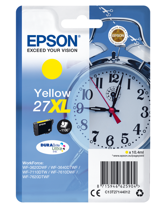 Epson Ink Cartridges Yellow XL T271440 WF-3620DWF