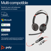 HP POLY 5220 Stereo USB-A Wired Black Headset - Image 5