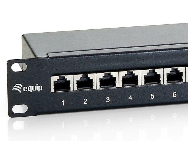 326424 Premium 24-Port Cat.6 Shielded Patch Panel, Black