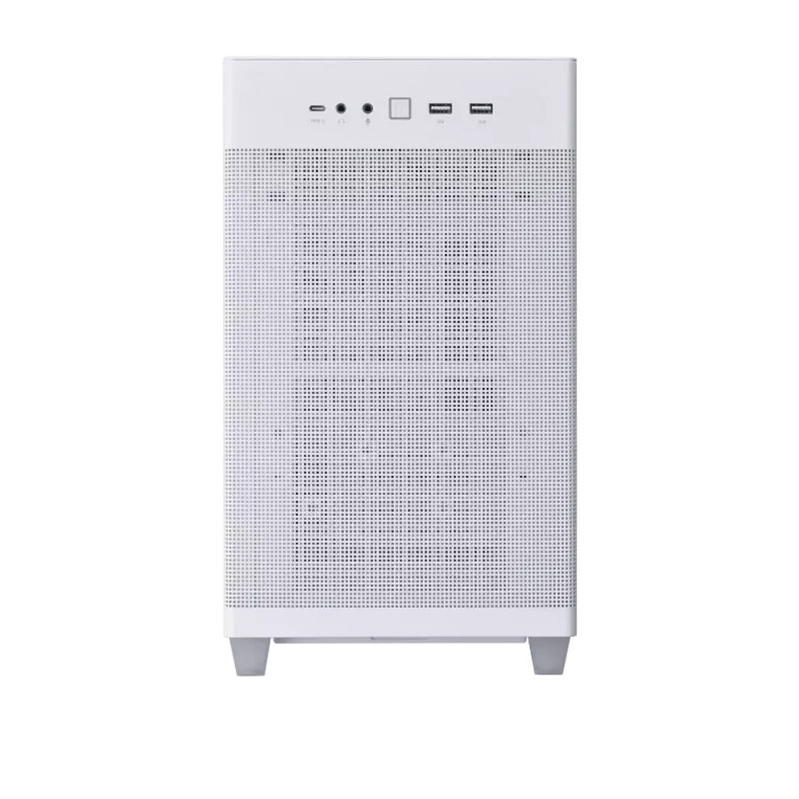 ASUS Prime AP201 Micro-ATX PC Case White Tempered Glass 360mm Radiator Support Tool-Free Panels